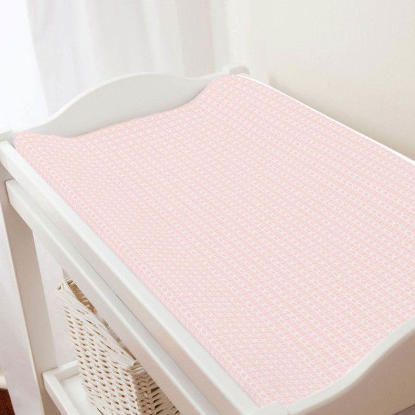 Liz and Roo Pink Circles Changing Pad Cover