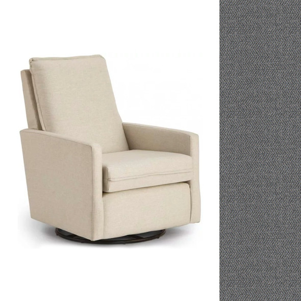 Best Chairs Bre Swivel Glider in Dovetail