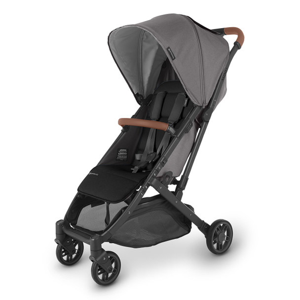 UPPAbaby MINU V2 Stroller - GREYSON (charcoal melange/carbon/saddle leather) - Bambi Baby