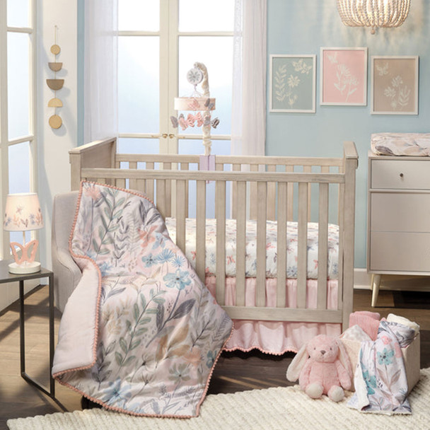 Lambs & Ivy Baby Blooms 3-Piece Bedding Set - Bambi Baby