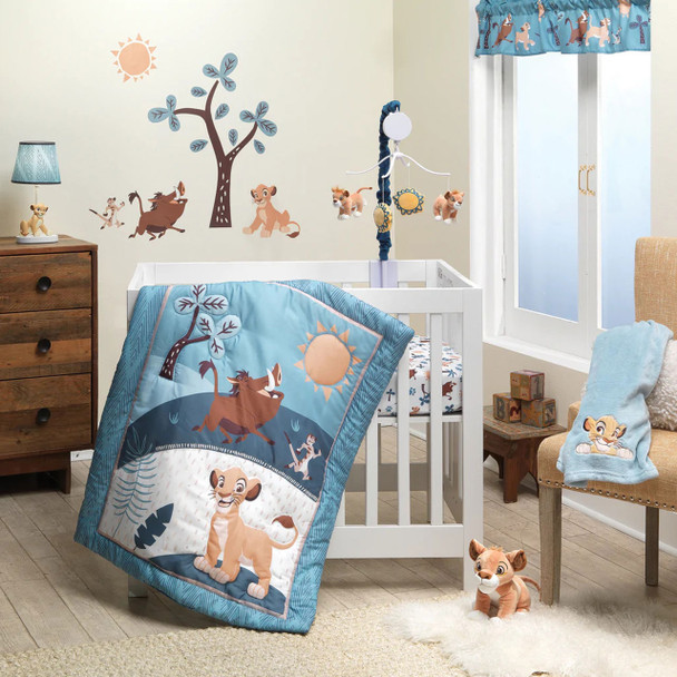 Lambs & Ivy Lion King Adventure 3-Piece Mini Crib Bedding Set