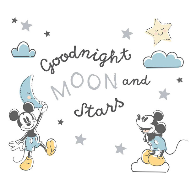 Bedtime Originals Moonlight Mickey Wall Decals