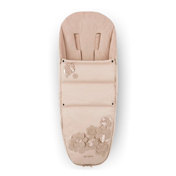 Cybex Footmuff - Simply Flowers - Nude beige