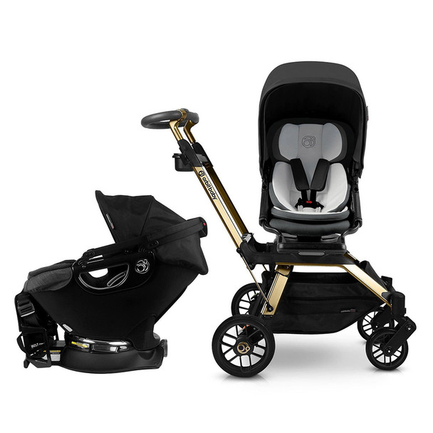 Orbit Baby Stroll & Ride Travel System in Merino Wool/Gold