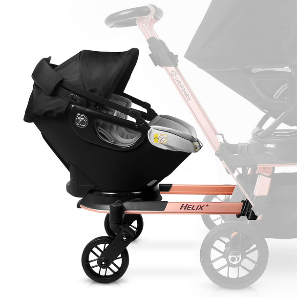 Orbit Baby Helix+ with G5 Infant Car Seat in Black/Rose Gold