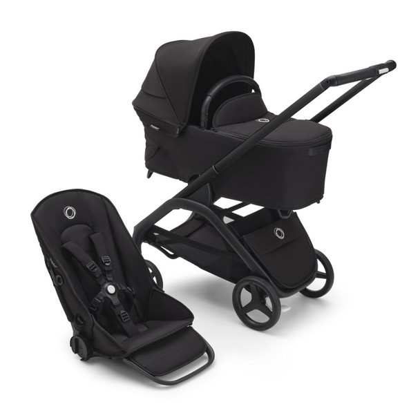 Bugaboo Dragonfly Seat And Bassinet Complete Black/Midnight Black-Midnight Black
