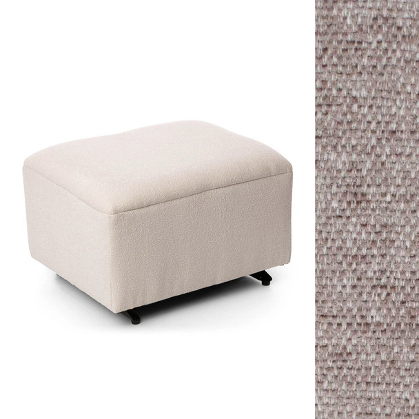 Oilo Ottoman Glider in Chenille Mink