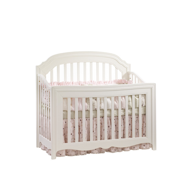 Natart Allegra Collection Convertible Crib in French White