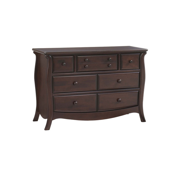 Natart Bella Collection Double Dresser in Cocoa