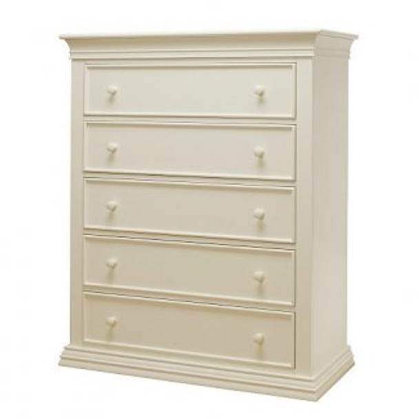 Sorelle Verona 5 Drawer Dresser in French White