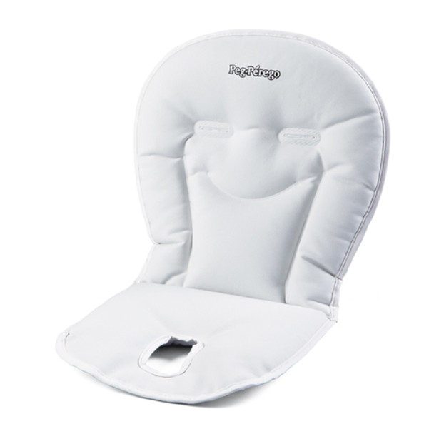 Peg Perego Booster Cushion in Latte-Lovely White