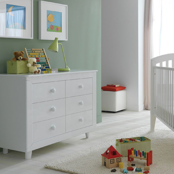 Pali Gala Collection Double Dresser in White