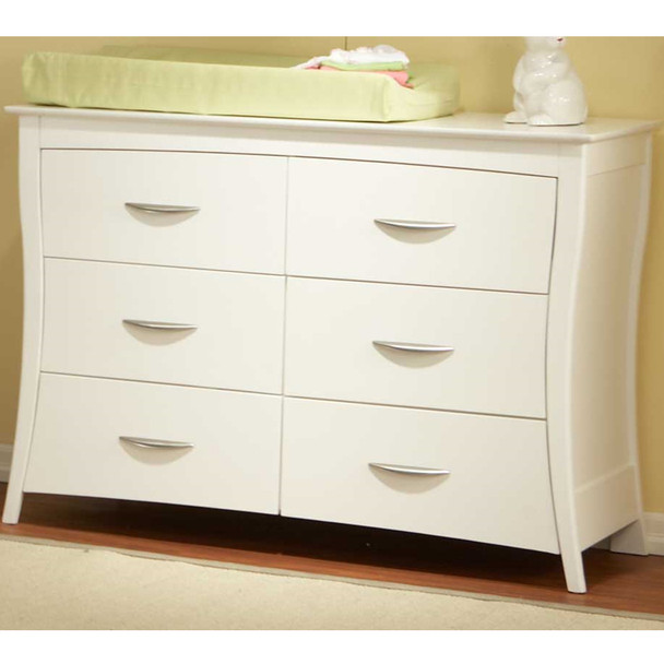 Pali Trieste Collection Double Dresser in White