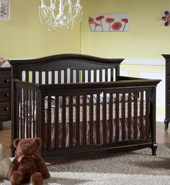Pali Mantova Collection Forever Crib in Onyx