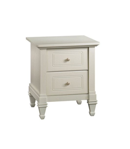 Natart Belmont Nightstand in French White