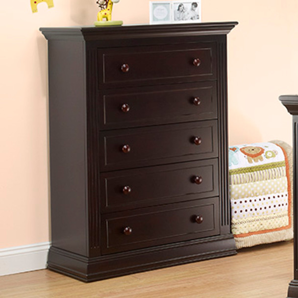 Sorelle Providence 5 Dr Dresser in Dark Espresso