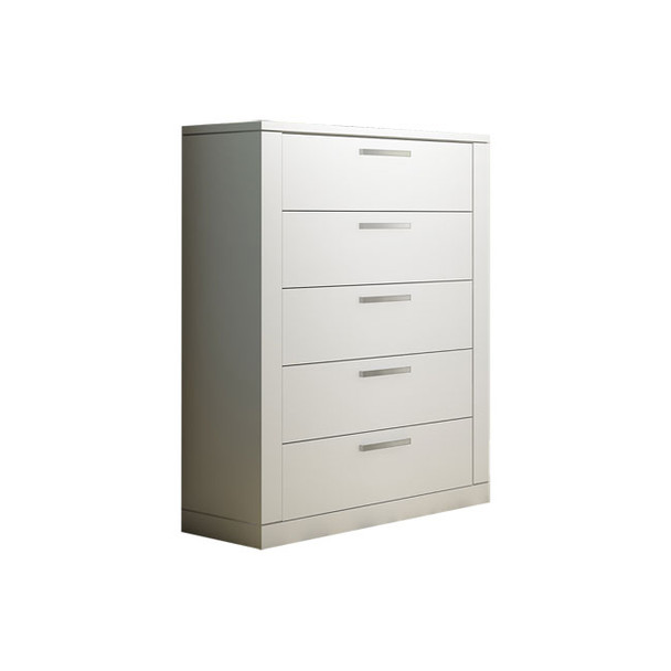 NEST Milano Collection 5 Drawer Dresser in White