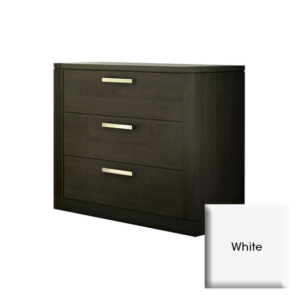 NEST Milano Collection 3 Drawer Dresser in White