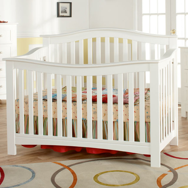 Pali Bolzano Collection Forever Crib in White