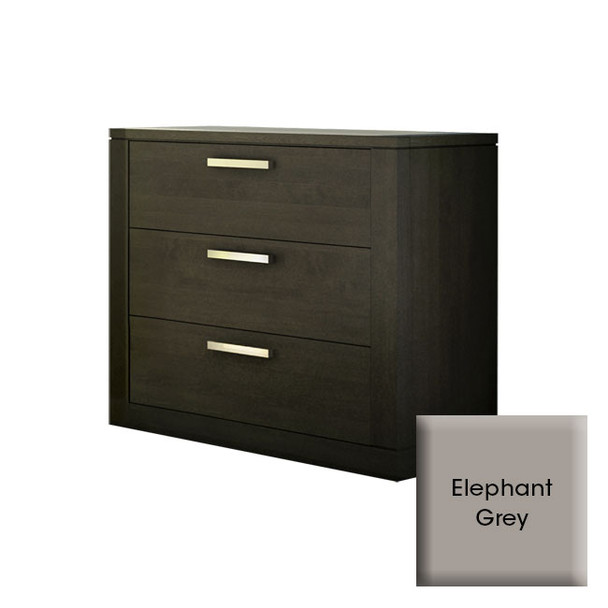 NEST Milano Collection 3 Drawer Dresser in Elephant Grey