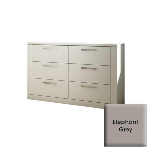 NEST Milano Collection Double Dresser in Elephant Grey