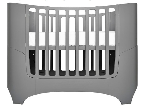 Tulip Leander Crib and Conversion Kit in Grey