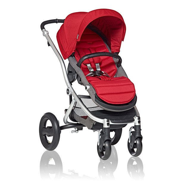 Britax Affinity Stroller in Silver with Red Pepper Colorpack