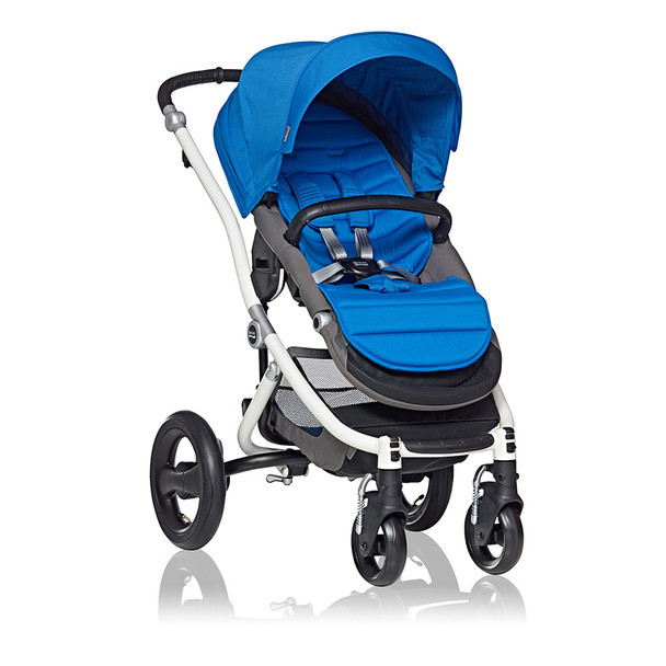 Britax Affinity Stroller in White with Sky Blue Colorpack