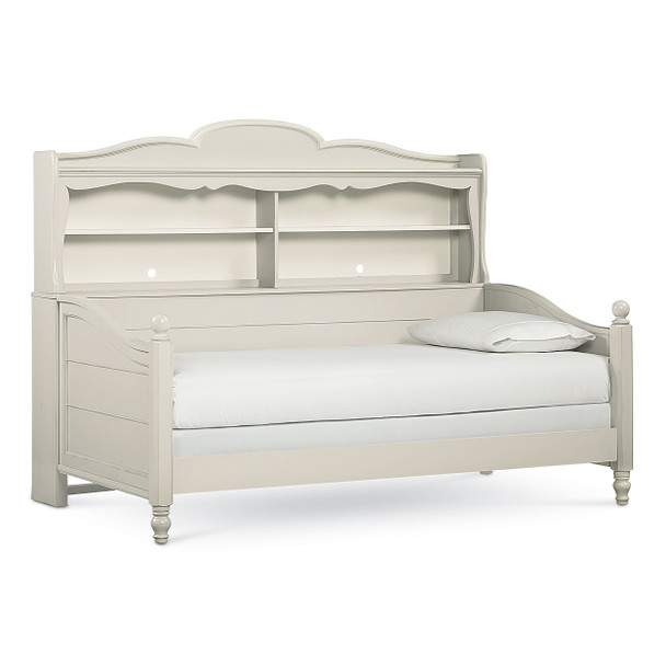 Legacy Classic Kids Inspirations Westport Bookcase Twin Size Daybed in Seashell White