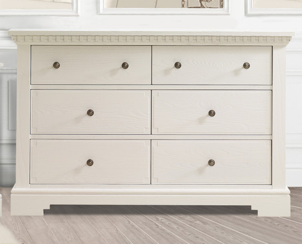 Natart Ithaca Collection Double Dresser in White