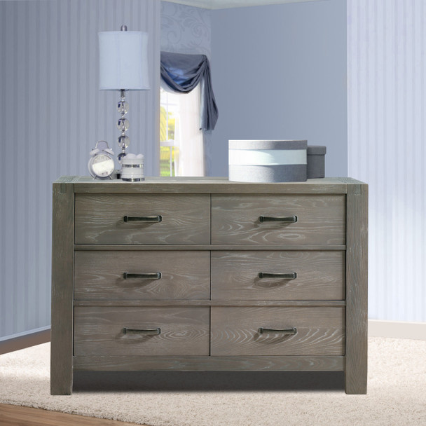 Natart Rustico Collection Double Dresser in Owl