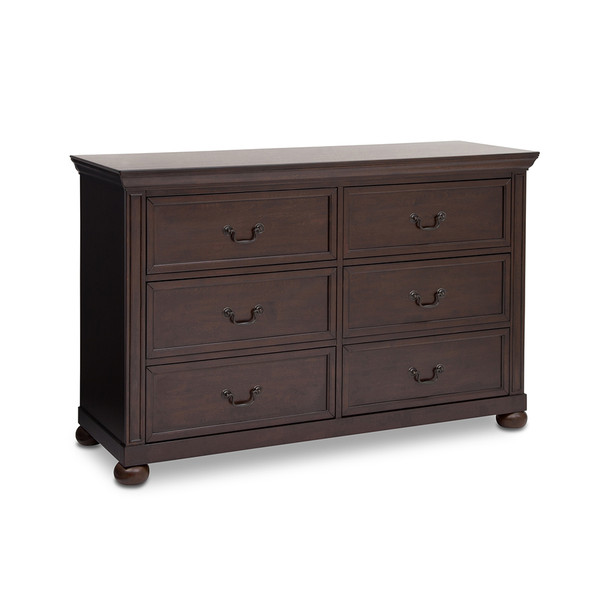 Simmons Castille Collection Double Dresser in Antique Espresso