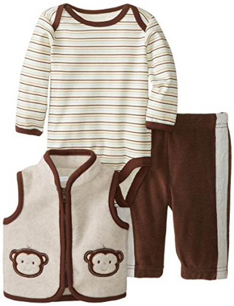 Vitamins Baby Baby-Boys Monkey Fun 3 Piece Vest Pant Set