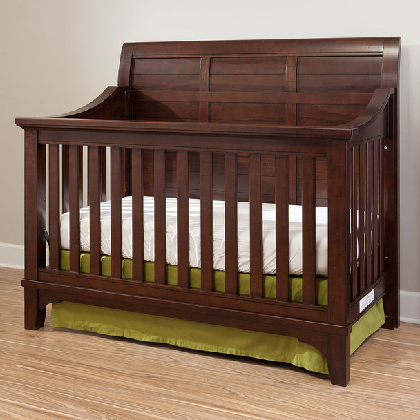 Westwood Hayden Convertible Panel Crib in Rough Sawn Espresso