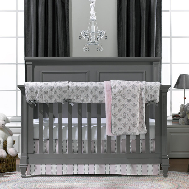 Liz and Roo Bella Damask Bumperless Bedding Set