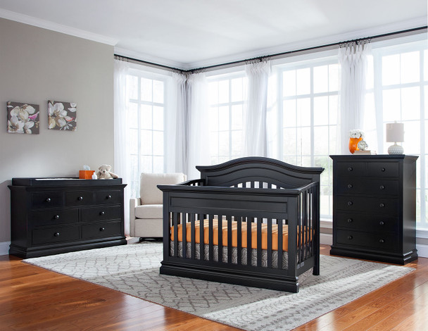 Westwood Stone Harbor 3 Piece Nursery Set in Black