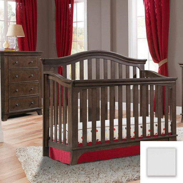 Westwood Kensington 2 Piece Nursery Set - Crib and 4 Drawer Dresser in White