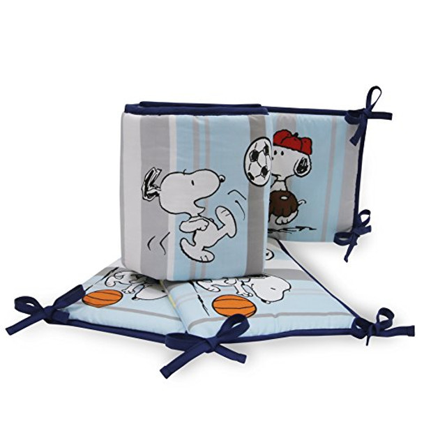 Bedtime Originals Snoopy Sports Crib Bumper