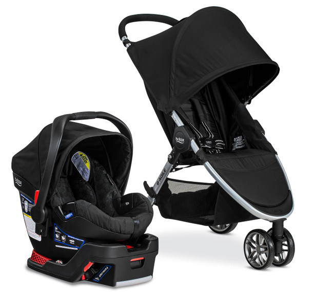 Britax B-Agile 3 Travel system with B-Safe 35 in Black-1 - Bambi Baby