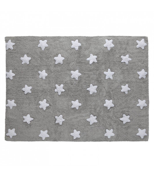 Lorena Canals Stars Rug in Grey/White