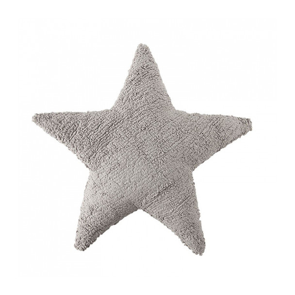 Lorena Canals Star Cushion in Light Grey