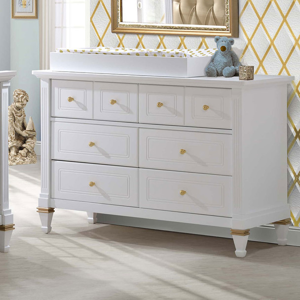 Natart Belmont Gold Double Dresser