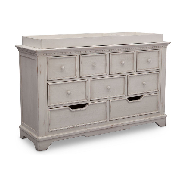 Simmons Tivoli Collection 9 Drawer Dresser in Antique White