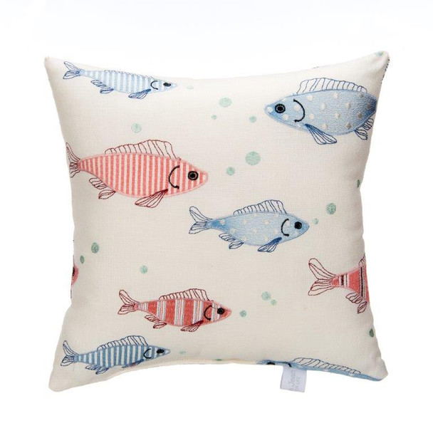 Glenna Jean Fish Tales Pillow-Fish Embroidery