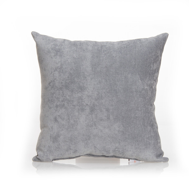 Glenna Jean Swizzle Purple Pillow-Grey Solid