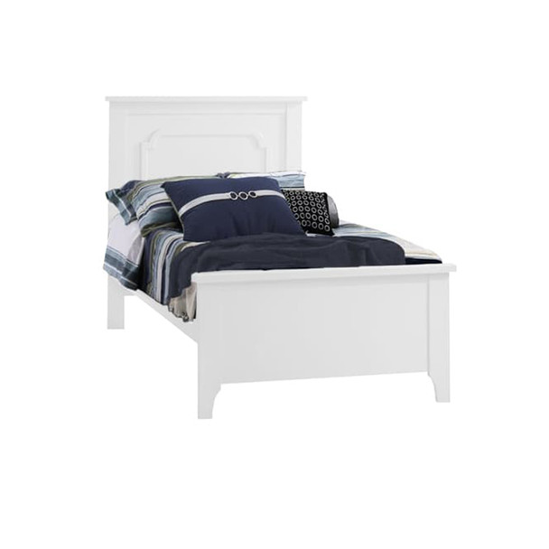 Natart Classic Twin Bed 39" in White