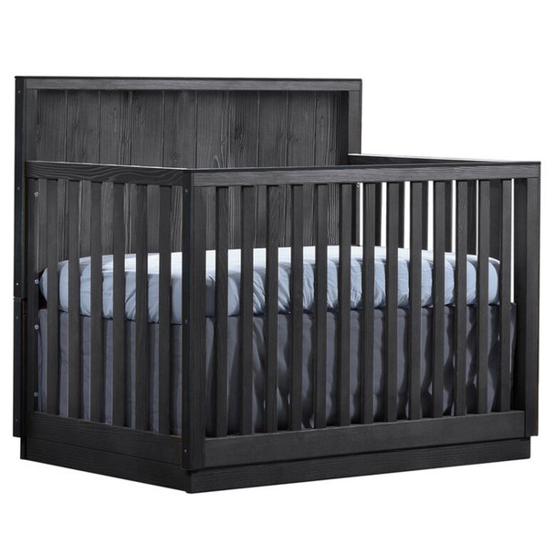 Natart Sevilla Convertible Crib in Black Chalet