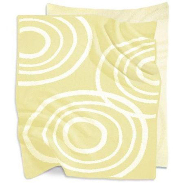 Nook Knitted Organic Cotton Blanket-Daffodil