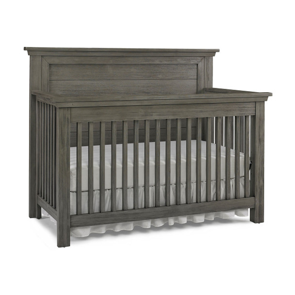 Dolce Babi Lucca Flat Top Full Panel Convertible Crib in Weathered Grey