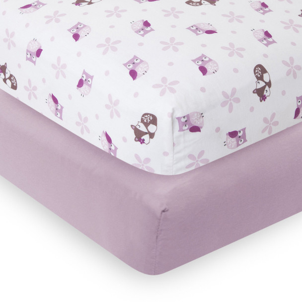 Bedtime Originals Lavender Woods 2 Pack Crib Sheet